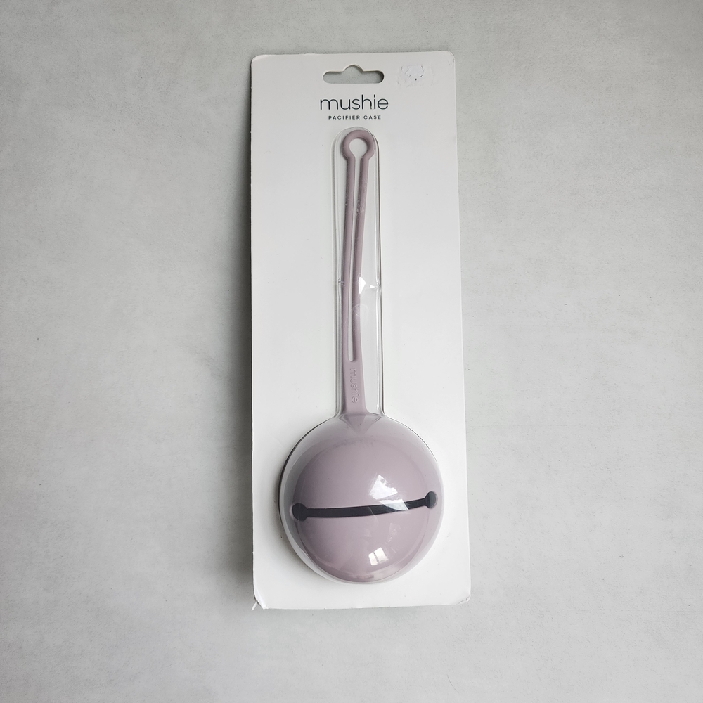 Mushie Soft Lilac Pacifier Case